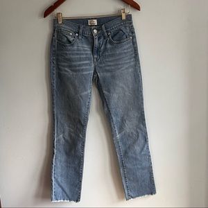 J.Crew Slim Broken In Boyfriend Crop Jeans Women’s size 24